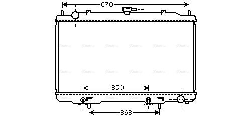 Kühler, Motorkühlung AVA QUALITY COOLING dn2320