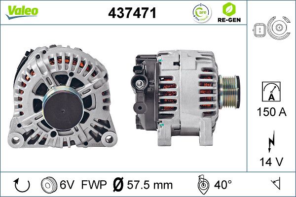 Lichtmaschine Generator VALEO 437471
