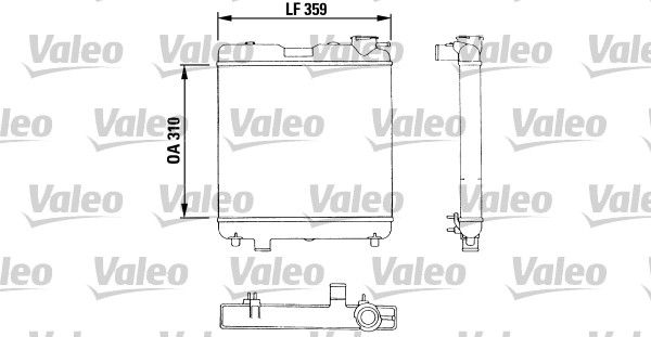 Kühler, Motorkühlung VALEO 883053