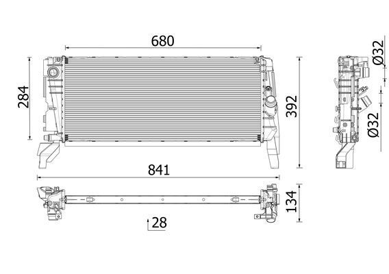 Kühler, Motorkühlung MAHLE CR2763000P