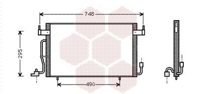 Kondensator, Klimaanlage VAN WEZEL 09005141