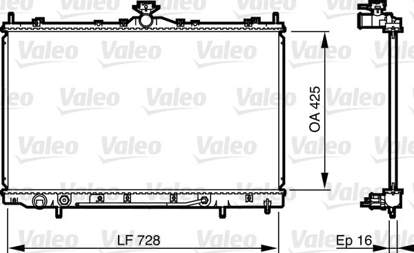 Kühler, Motorkühlung VALEO 735576