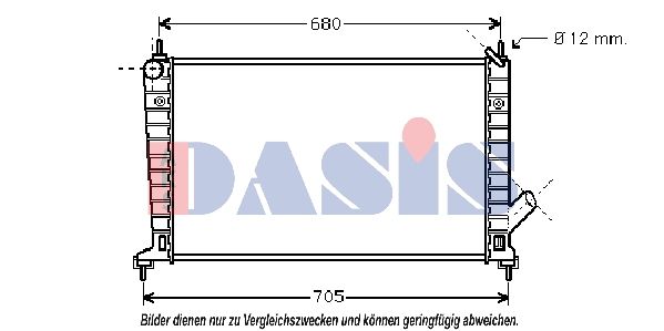 Kühler, Motorkühlung AKS DASIS 190002N