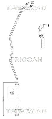 Hydraulikschlauch Lenkung TRISCAN 8516 16031
