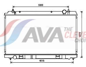 Kühler, Motorkühlung AVA QUALITY COOLING DN2400
