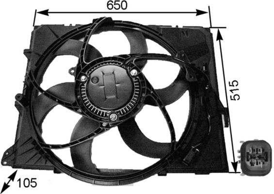 Lüfter, Motorkühlung MAHLE CFF264000S
