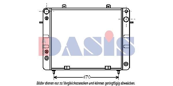 Kühler, Motorkühlung AKS DASIS 150480N