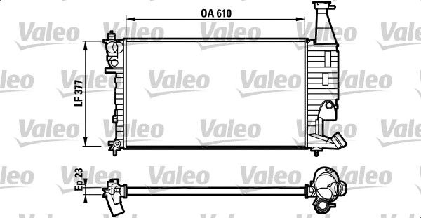 Kühler, Motorkühlung VALEO 732563