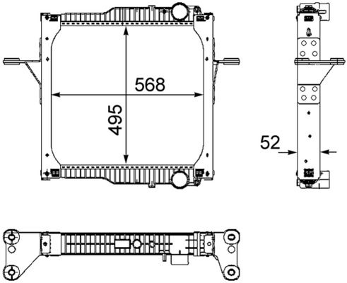 Kühler, Motorkühlung MAHLE CR820000P