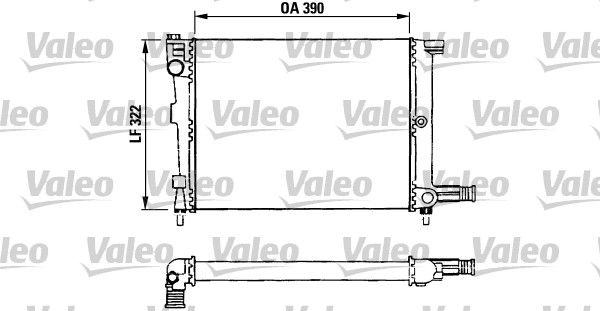 Kühler, Motorkühlung VALEO 730632