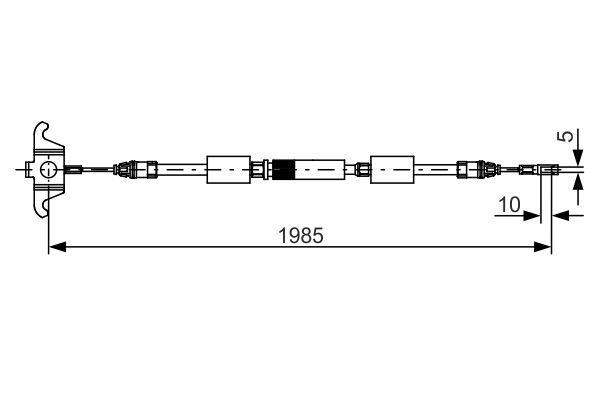 Seilzug, Feststellbremse BOSCH 1 987 482 128