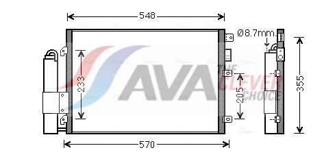 Kondensator, Klimaanlage AVA QUALITY COOLING RT5376D