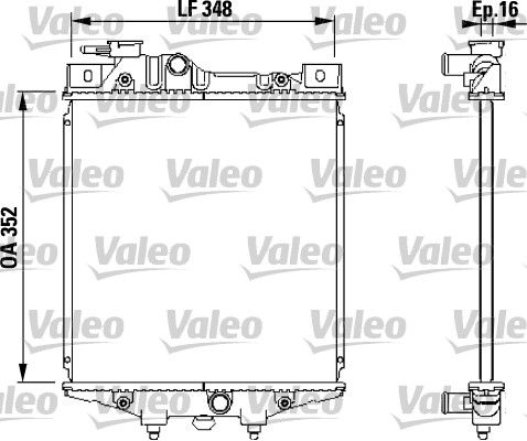 Kühler, Motorkühlung VALEO 731020