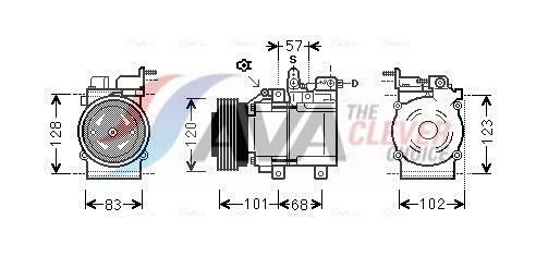 Kompressor, Klimaanlage AVA QUALITY COOLING HYK123