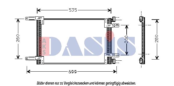 Kondensator, Klimaanlage AKS DASIS 082024N