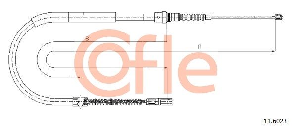 Seilzug Feststellbremse COFLE 11.6023