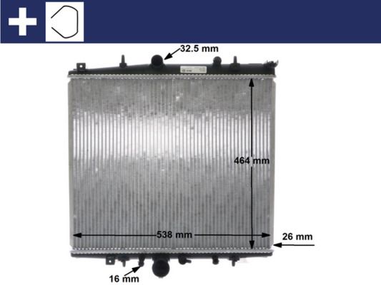 Kühler, Motorkühlung MAHLE CR852000S