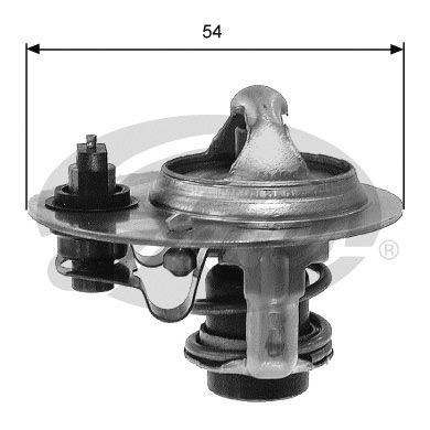 Thermostat, Kühlmittel GATES TH30788G1