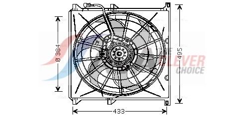 Lüfter, Motorkühlung AVA QUALITY COOLING BW7503