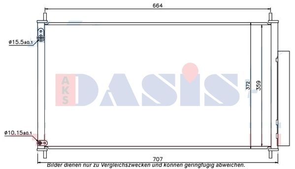 Kondensator, Klimaanlage AKS DASIS 102036N
