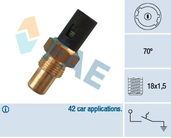 Temperaturschalter, Kühlmittelwarnlampe FAE 35280