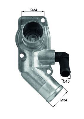 Thermostat, Kühlmittel MAHLE TI4392D