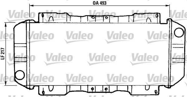 Kühler, Motorkühlung VALEO 811046