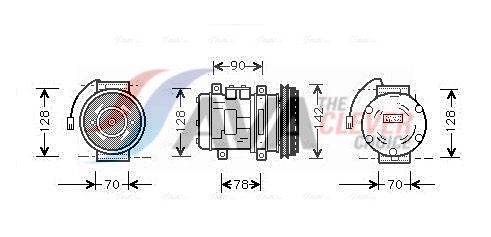 Kompressor, Klimaanlage AVA QUALITY COOLING PRK029
