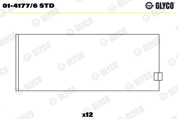 Pleuellager GLYCO 01-4177/6STD
