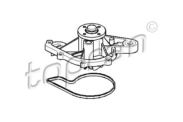 Wasserpumpe, Motorkühlung TOPRAN 407 922