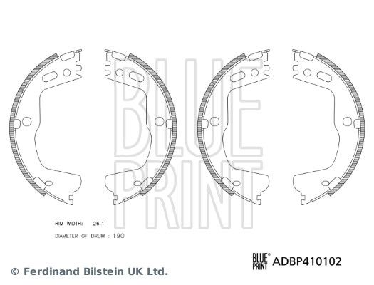 Bremsbackensatz BLUE PRINT ADBP410102