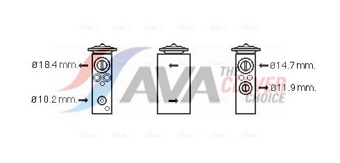 Expansionsventil, Klimaanlage AVA QUALITY COOLING FT1378