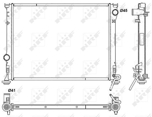 Kühler, Motorkühlung NRF 53042