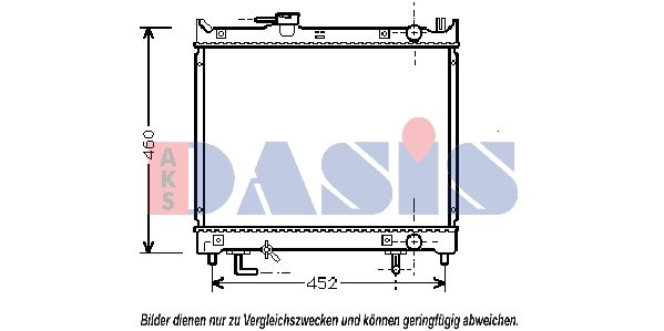 Kühler, Motorkühlung AKS DASIS 320011N