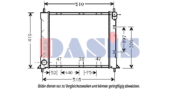 Kühler, Motorkühlung AKS DASIS 370027N