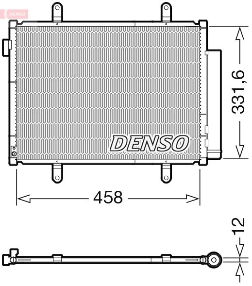 Klimakondensator Klimakühler Denso DCN47011