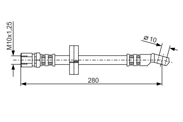 Bremsschlauch BOSCH 1987476239