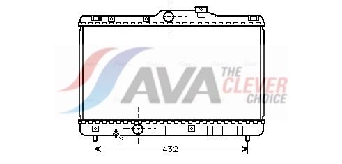 Kühler, Motorkühlung AVA QUALITY COOLING TO2140