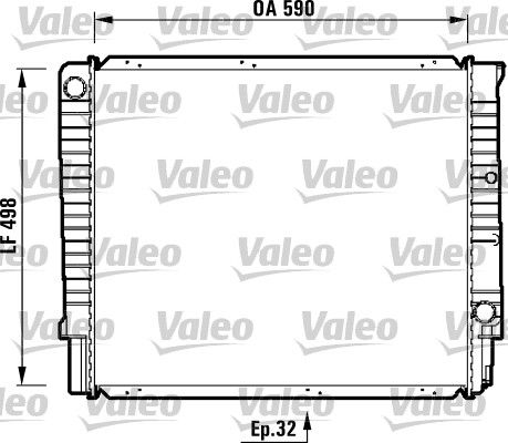 Kühler, Motorkühlung VALEO 732369