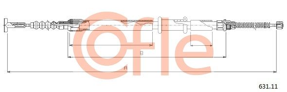 Seilzug Feststellbremse COFLE 631.11