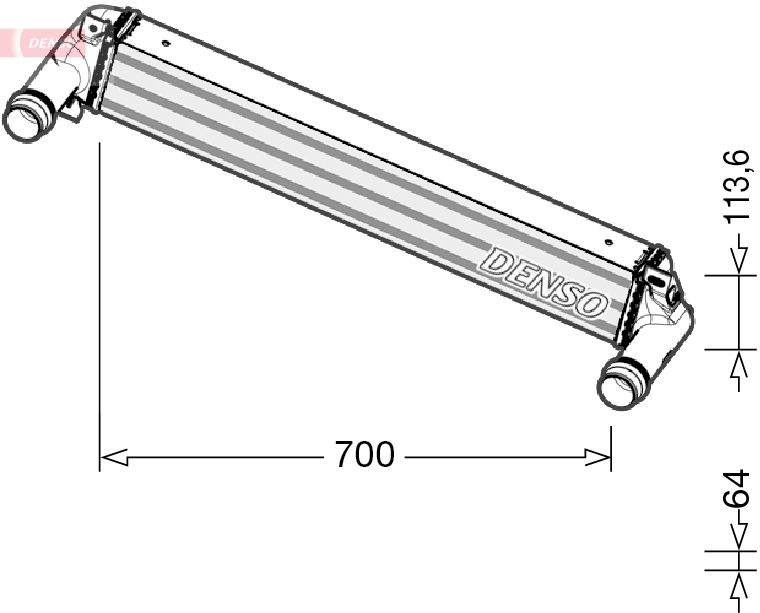 Ladeluftkühler DENSO DIT06010
