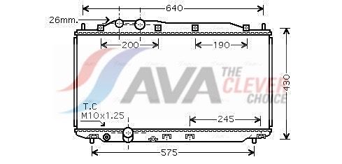 Kühler, Motorkühlung AVA QUALITY COOLING HD2191