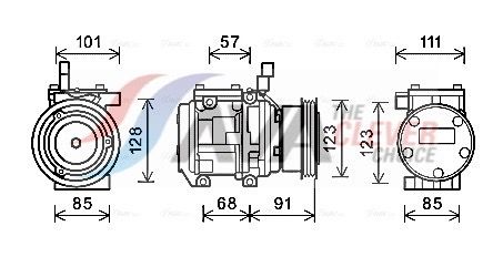 Kompressor, Klimaanlage AVA QUALITY COOLING KAAK145