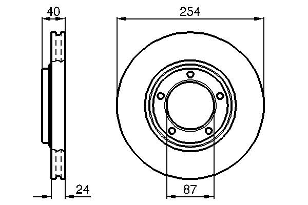 Bremsscheibe BOSCH 0 986 478 663