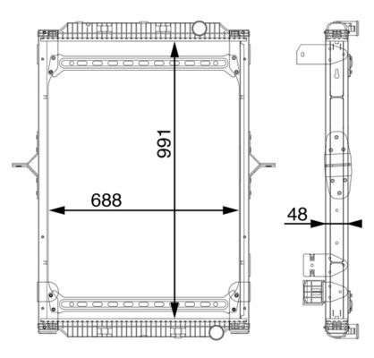 Kühler, Motorkühlung MAHLE CR891000S