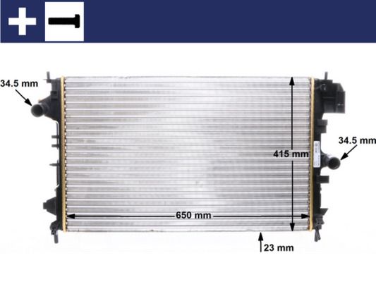 Kühler, Motorkühlung MAHLE CR8000S