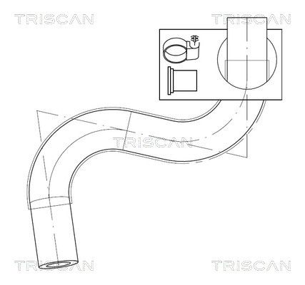 Hydraulikschlauch Lenkung TRISCAN 8516 29072