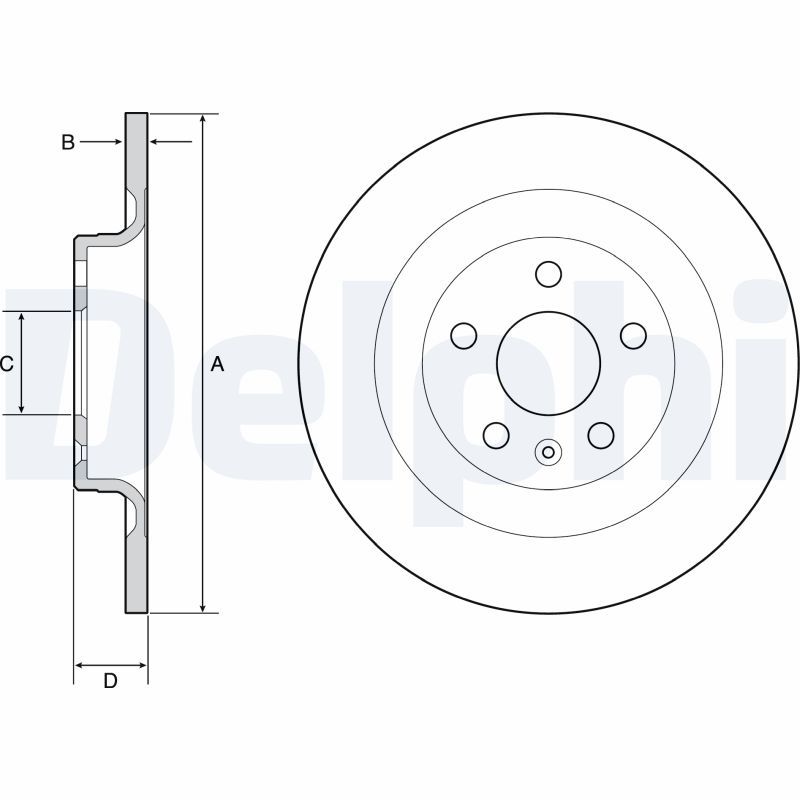 Bremsscheibe DELPHI BG4950C