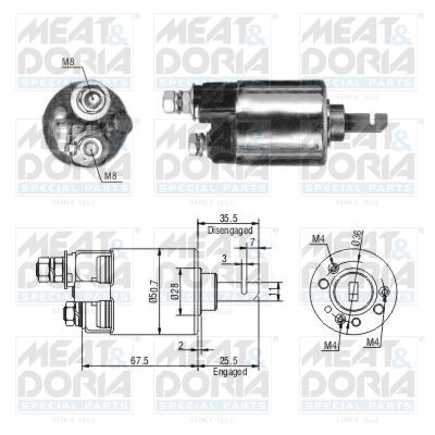 Magnetschalter, Starter MEAT & DORIA 46316