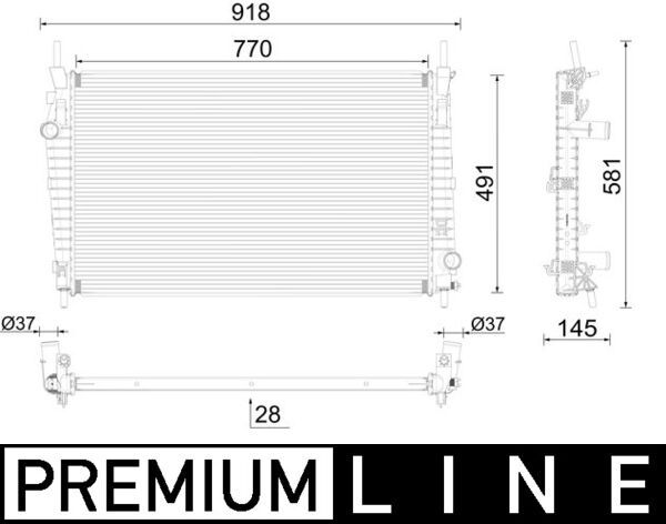 Kühler, Motorkühlung MAHLE CR2589000P